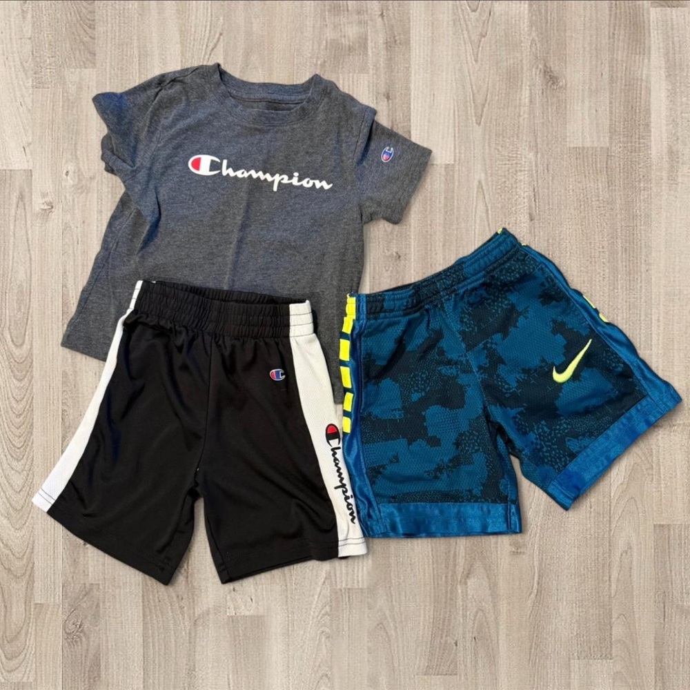 Champion Set + Nike Shorts Bundle